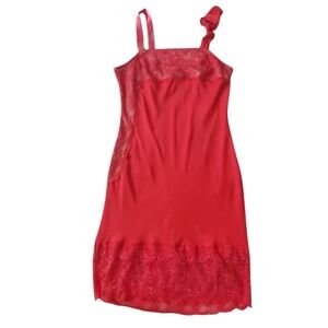 Victoria's Secret Pink Lace Slip Nightgown Size 10